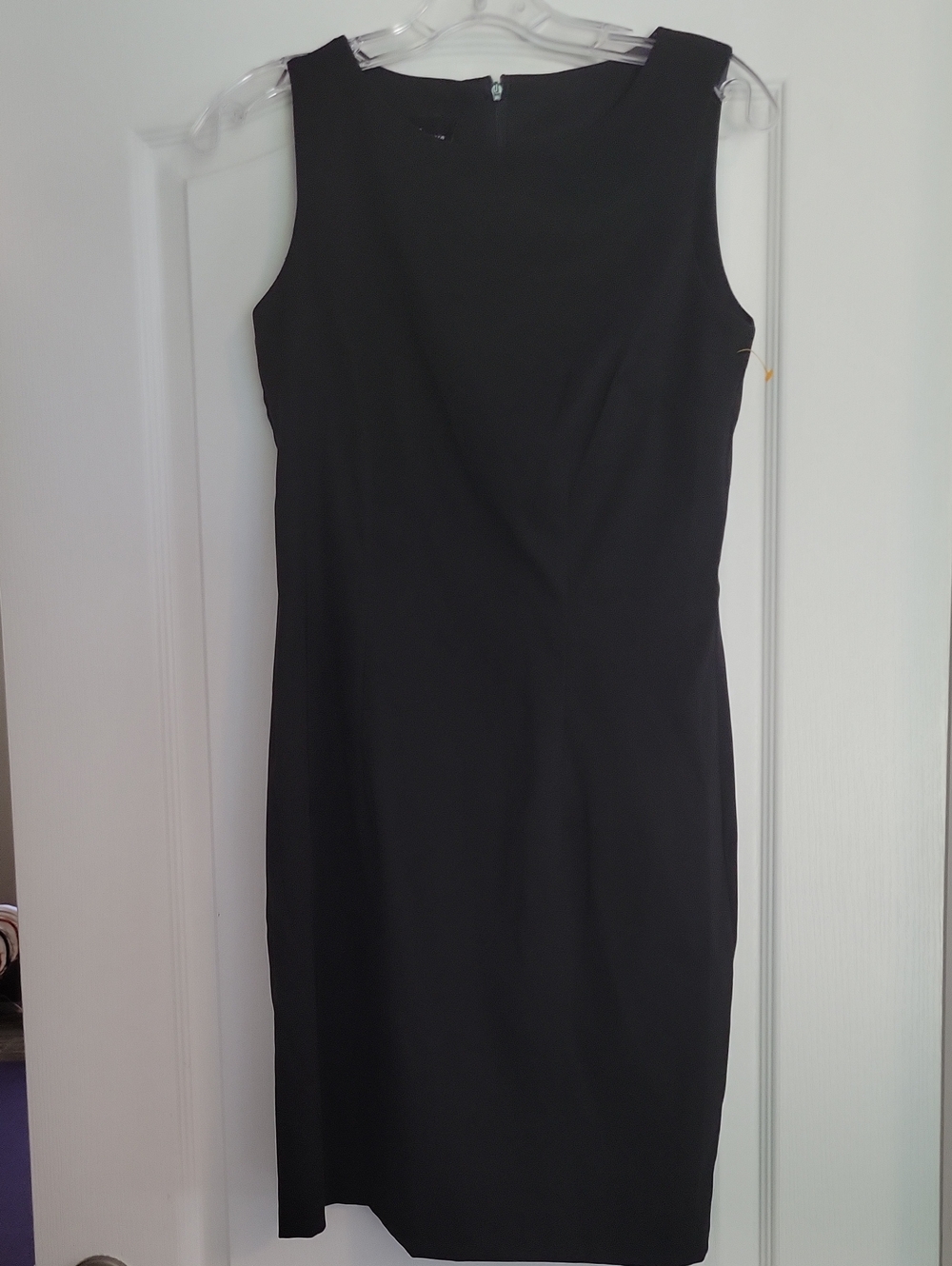 AB Studio Black Sleeveless Sheath Dress
